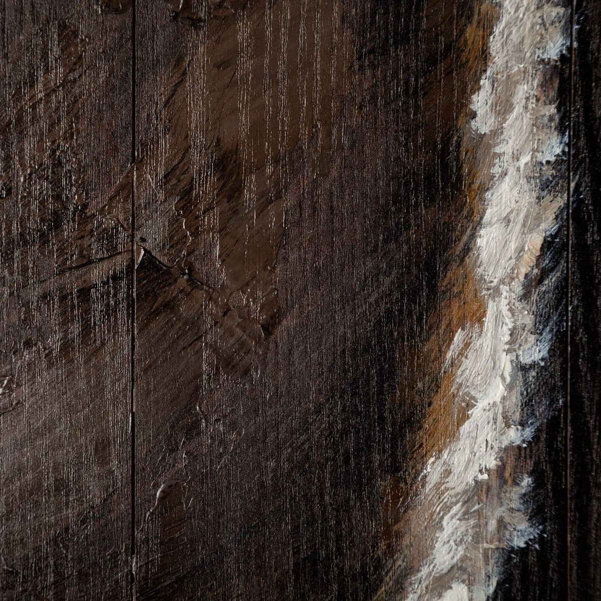 Equus Diptych  Horse Original Hand Painted on Wood Oil Painting 60x60 — alternate view 5