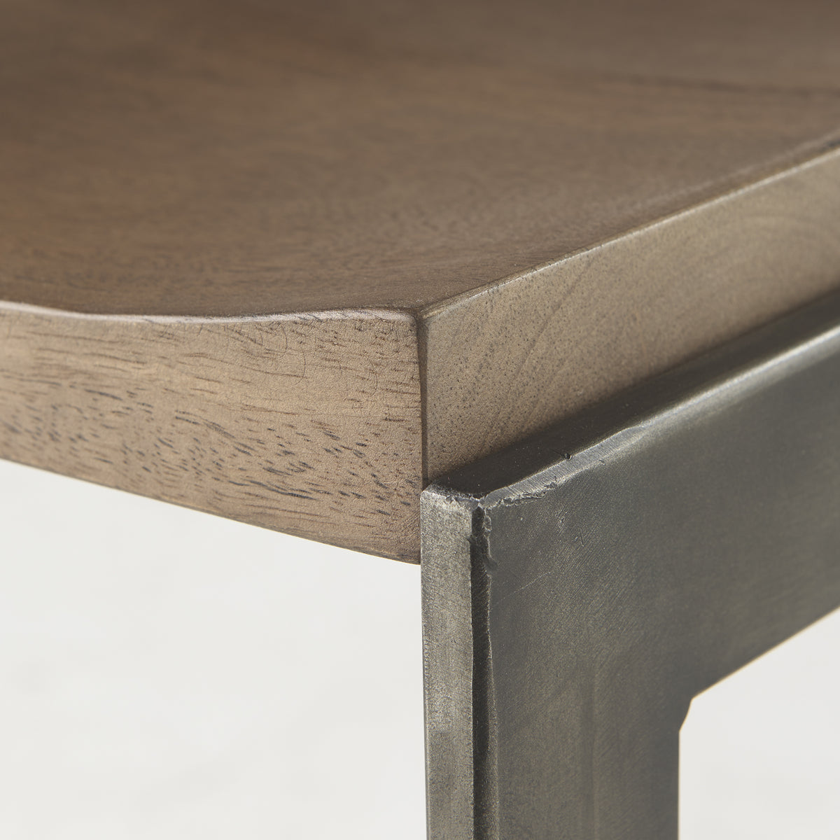 Kiran Medium Brown Wood Barstool — alternate view 5