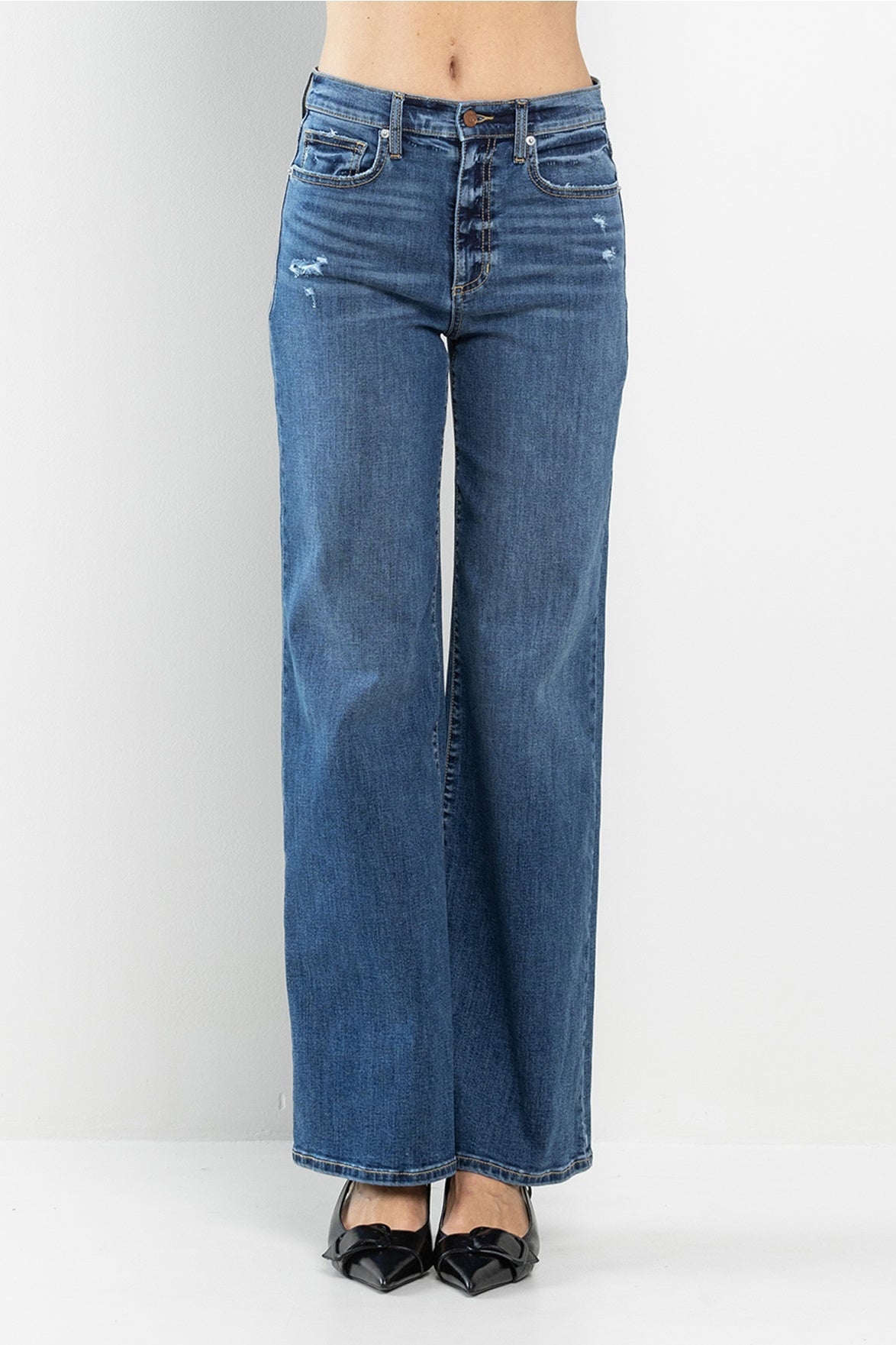 High Rise Wide Leg in Medium Dark — alternate view 3