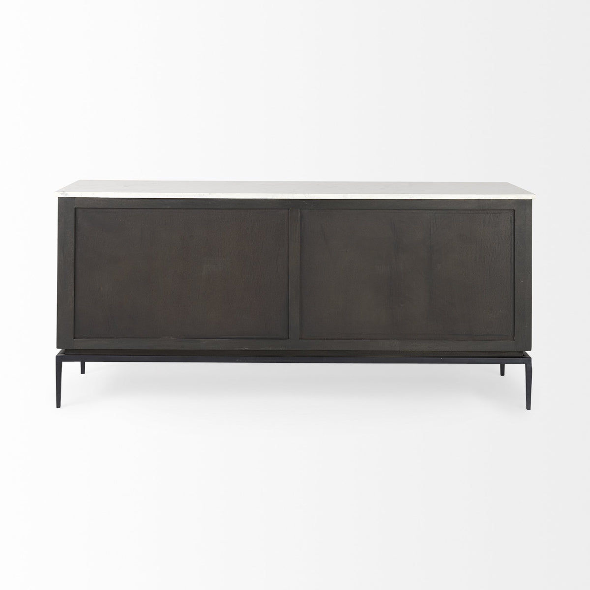 Divina Black-Brown Wood With  Marble Top Sideboard — alternate view 4