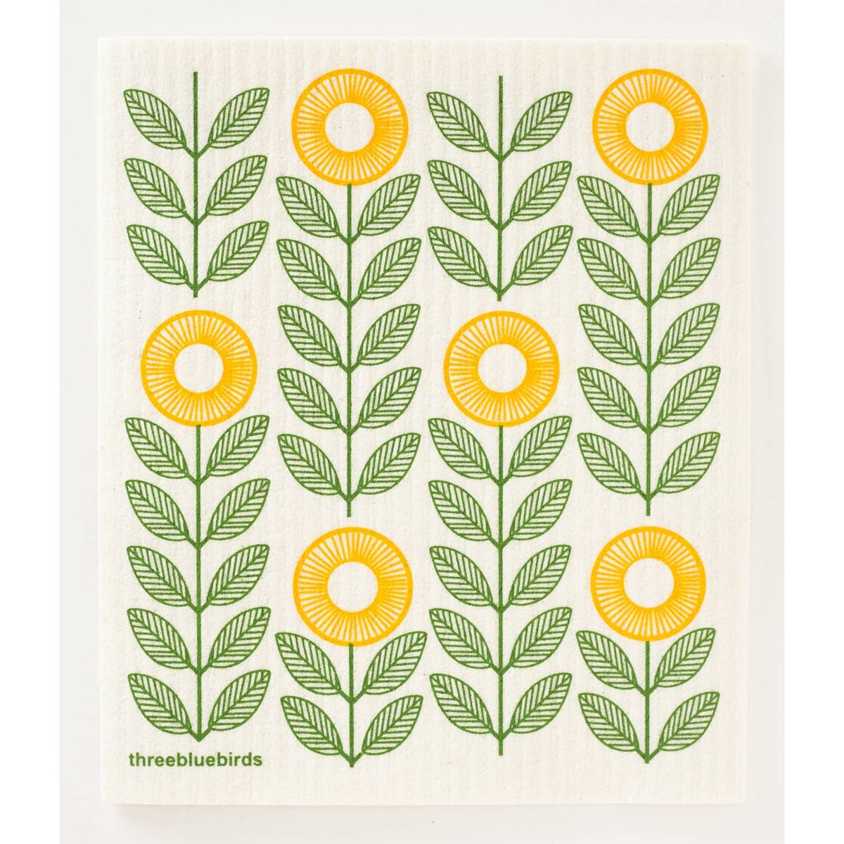 Sunflowers Swedish Dishcloth — alternate view 2