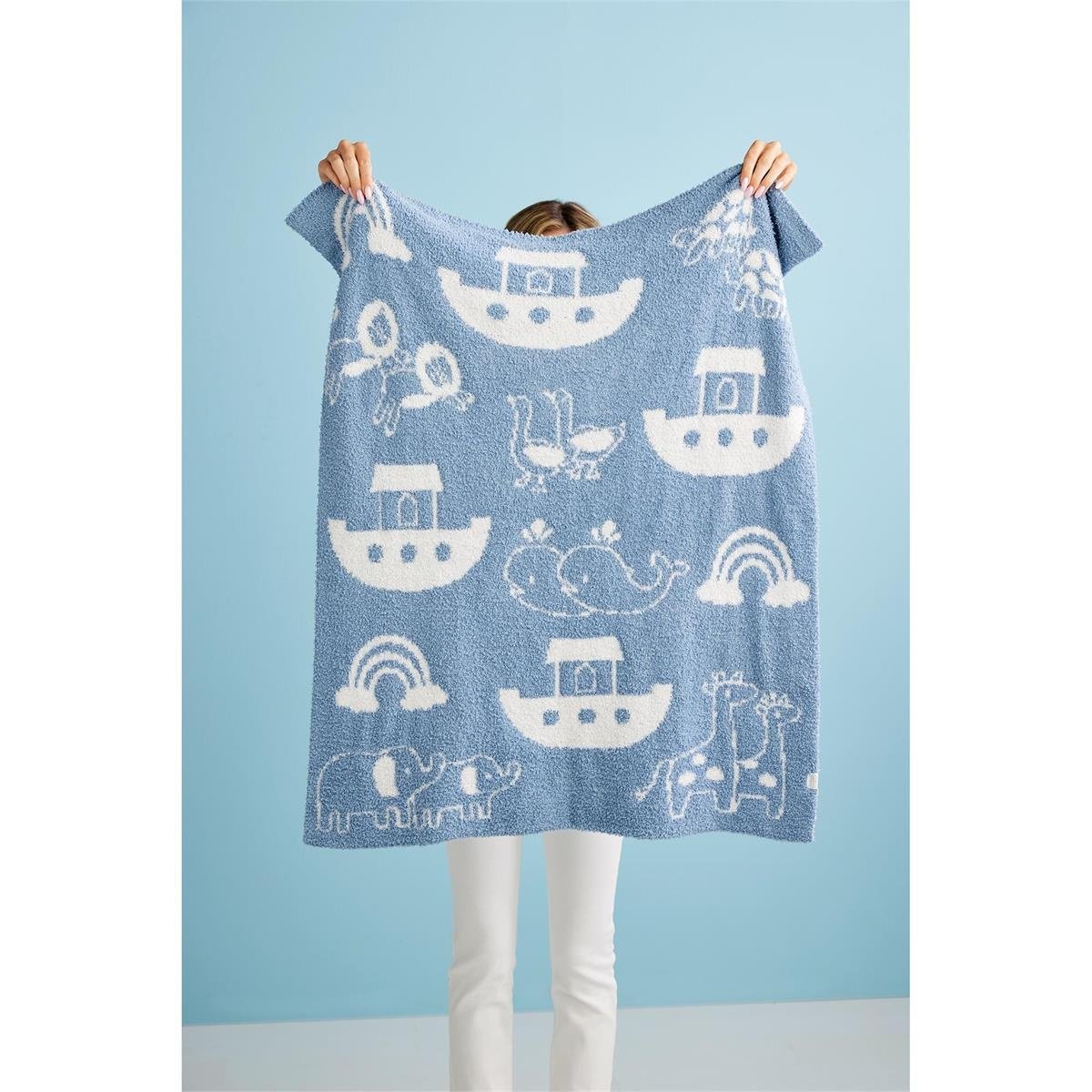 Noah's Ark Chenille Blanket (2 Colors) — alternate view 2