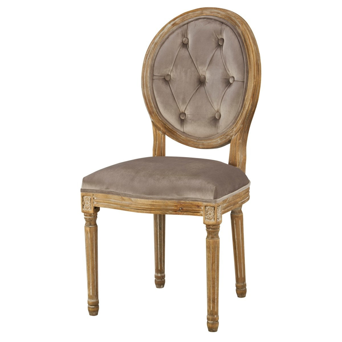 Meg Tufted Side Chair (Chantel Ash) — alternate view 2