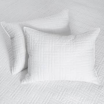 Melange White Stitch Quilt Set Full/Queen — alternate view 2