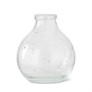 Medium Textured Hand-Blown Glass Bottle — alternate view 2