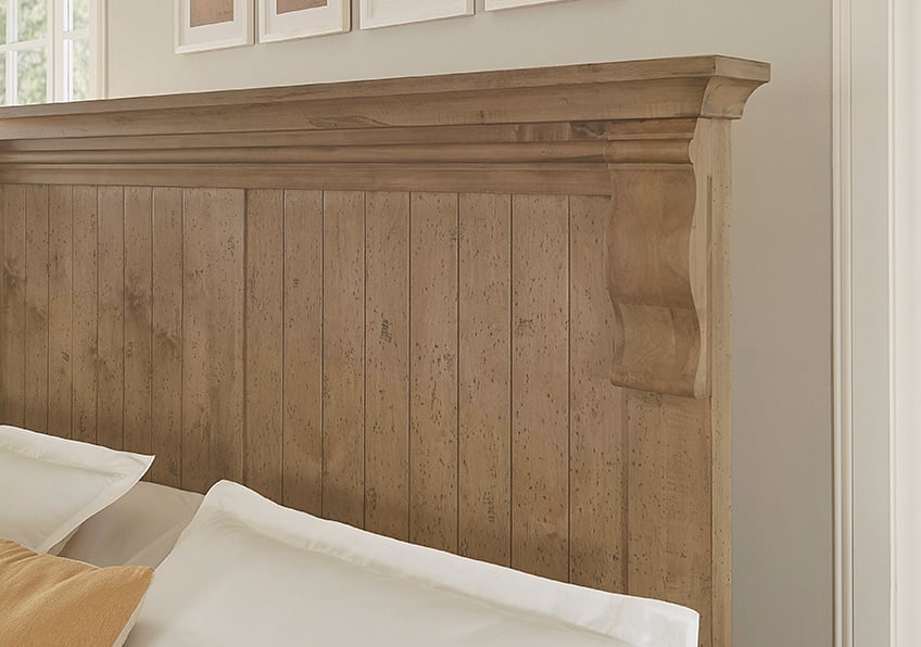 Carlisle Corbel Queen Bed:  Warm Natural — alternate view 3