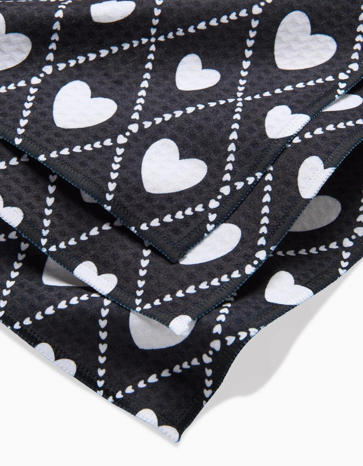 Onyx Love Lattice Luxe Washcloth Set — alternate view 3