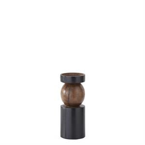 Small Black & Brown Ball Candleholders — alternate view 3