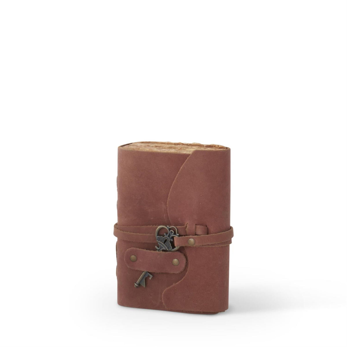 Leather Handcrafted Unlined Journals with Antique Key — alternate view 13