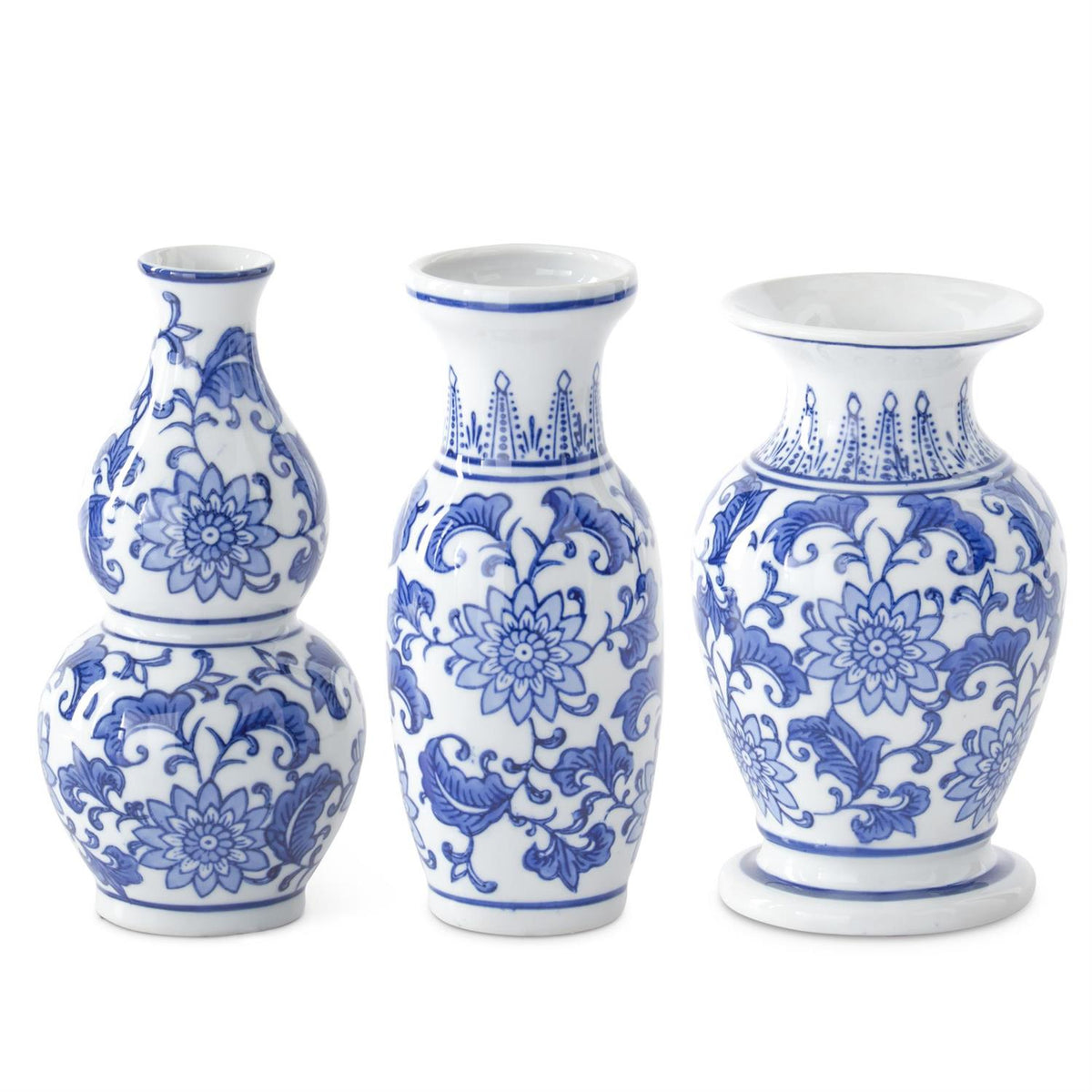 Ceramic Chinoiserie Bud Vase