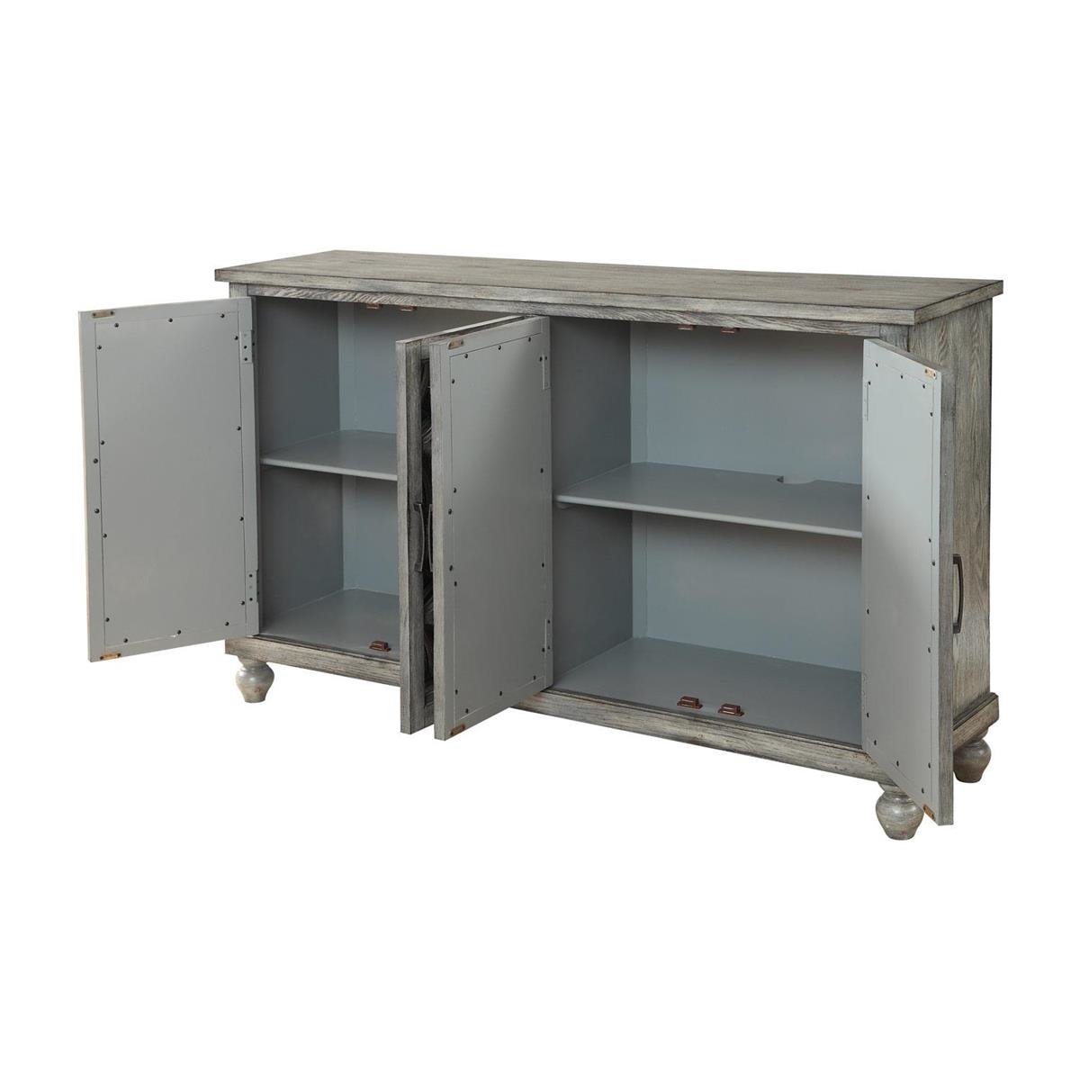 Catskill Grey 4 Door Media Credenza — alternate view 4
