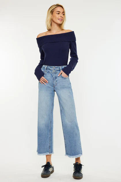 Gretchen Ultra High Rise Wide Leg Jeans Medium — alternate view 2