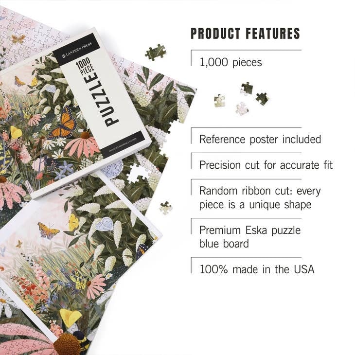 1000 Piece Puzzle Butterfly Garden — alternate view 2