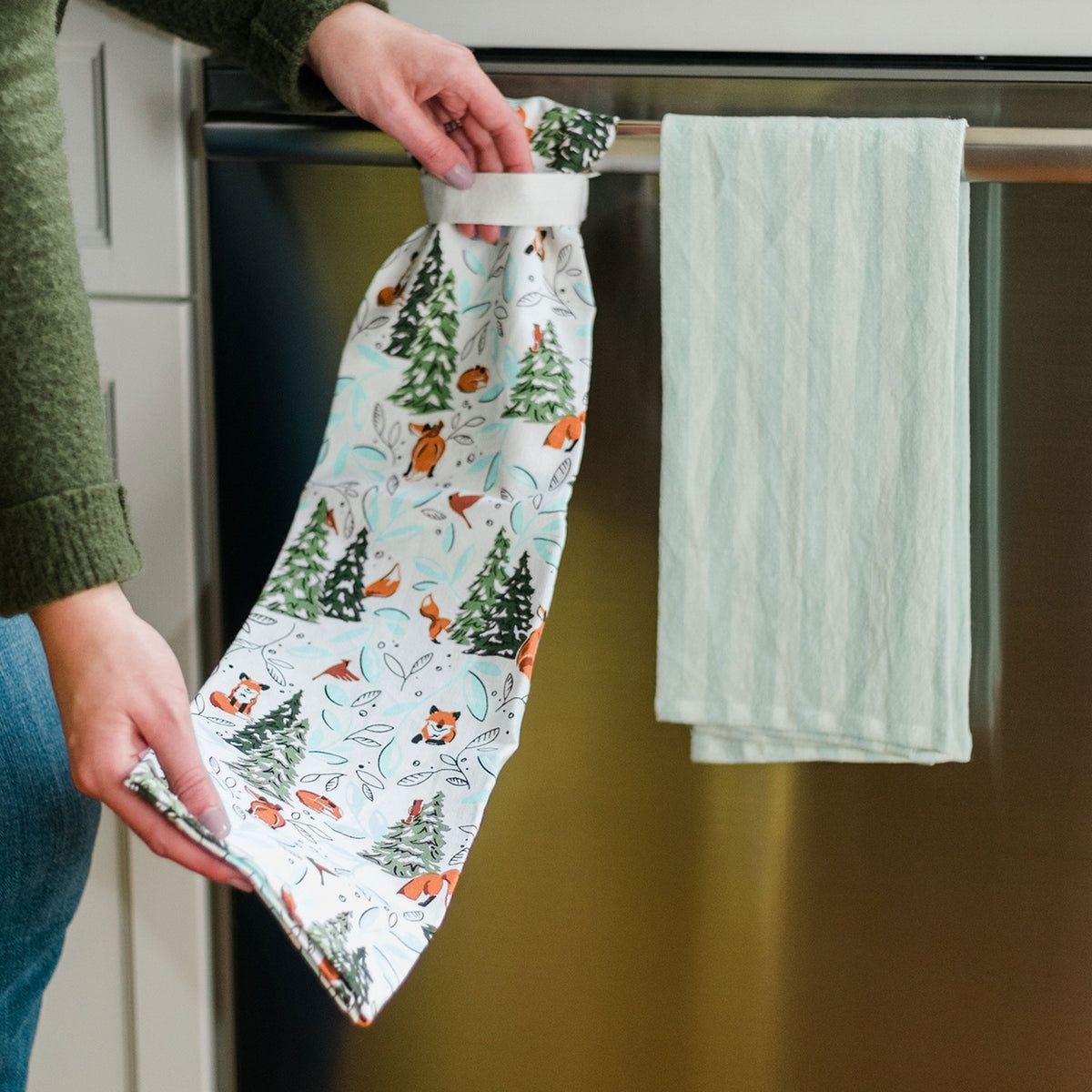 Winter Fox Kitchen Towel Set — alternate view 2