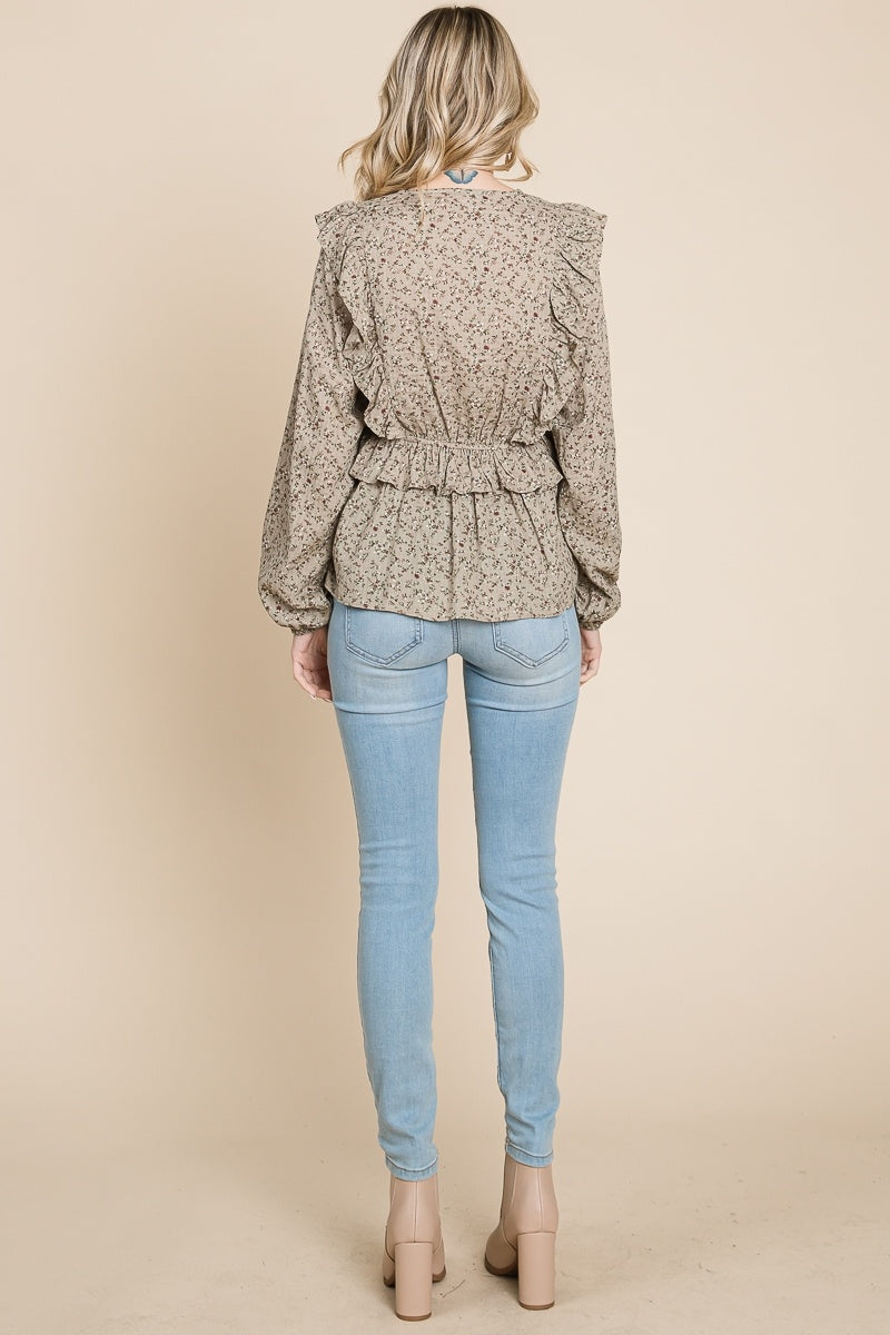 Ruffled Long Sleeve Top — alternate view 5