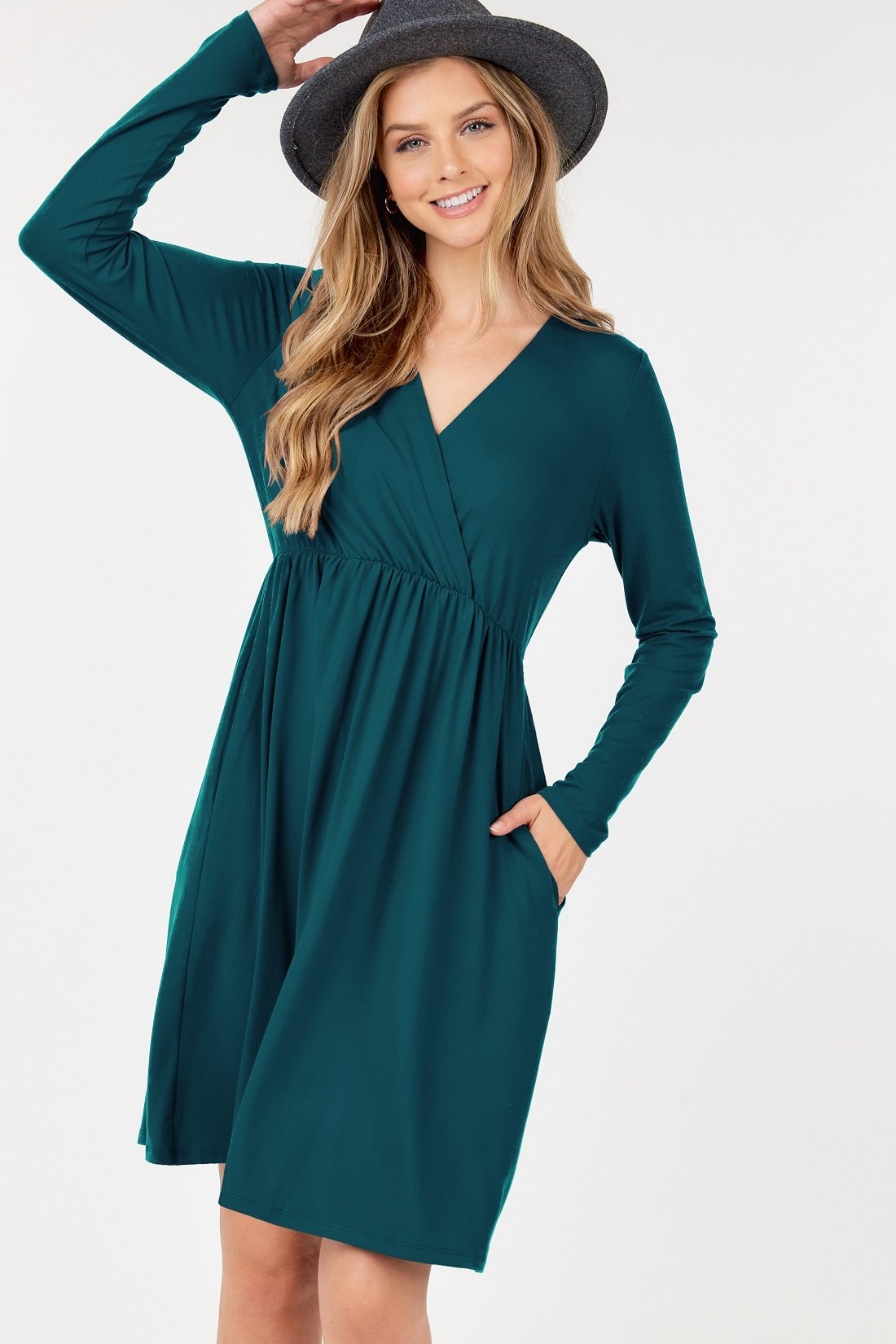 Dry Brushed Long Sleeve Dress — alternate view 7