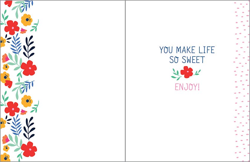 Birthday Greeting Card - Friend Cake — alternate view 2
