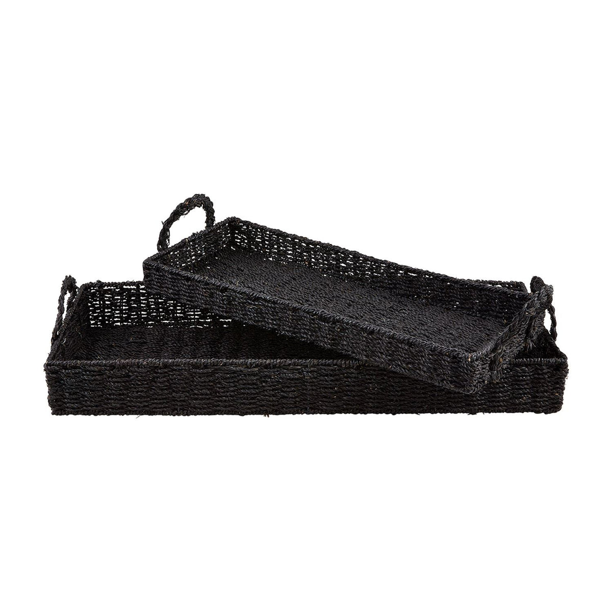 Black Woven Tray — alternate view 2