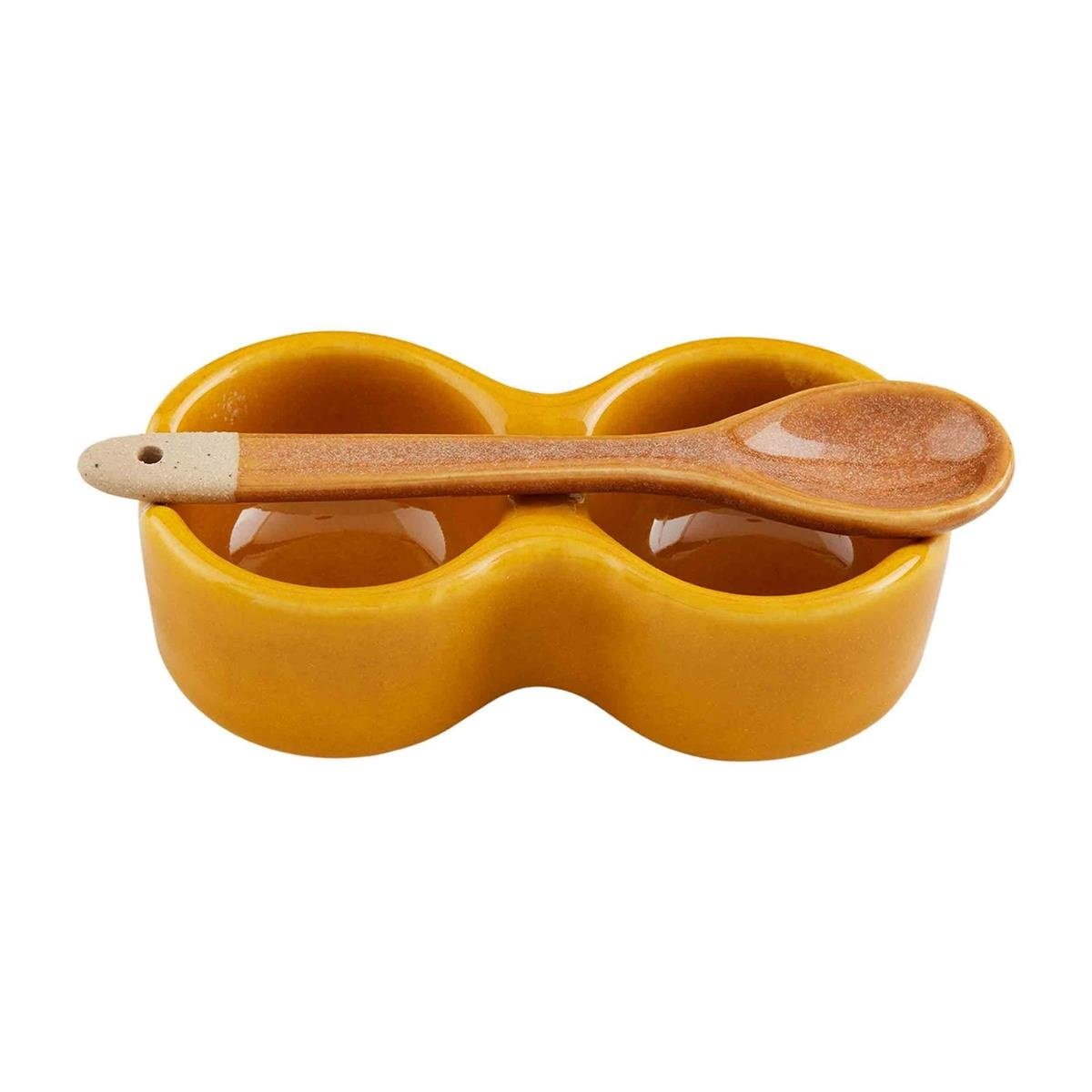 Colored Salt Cellar Sets-Mustard — alternate view 2