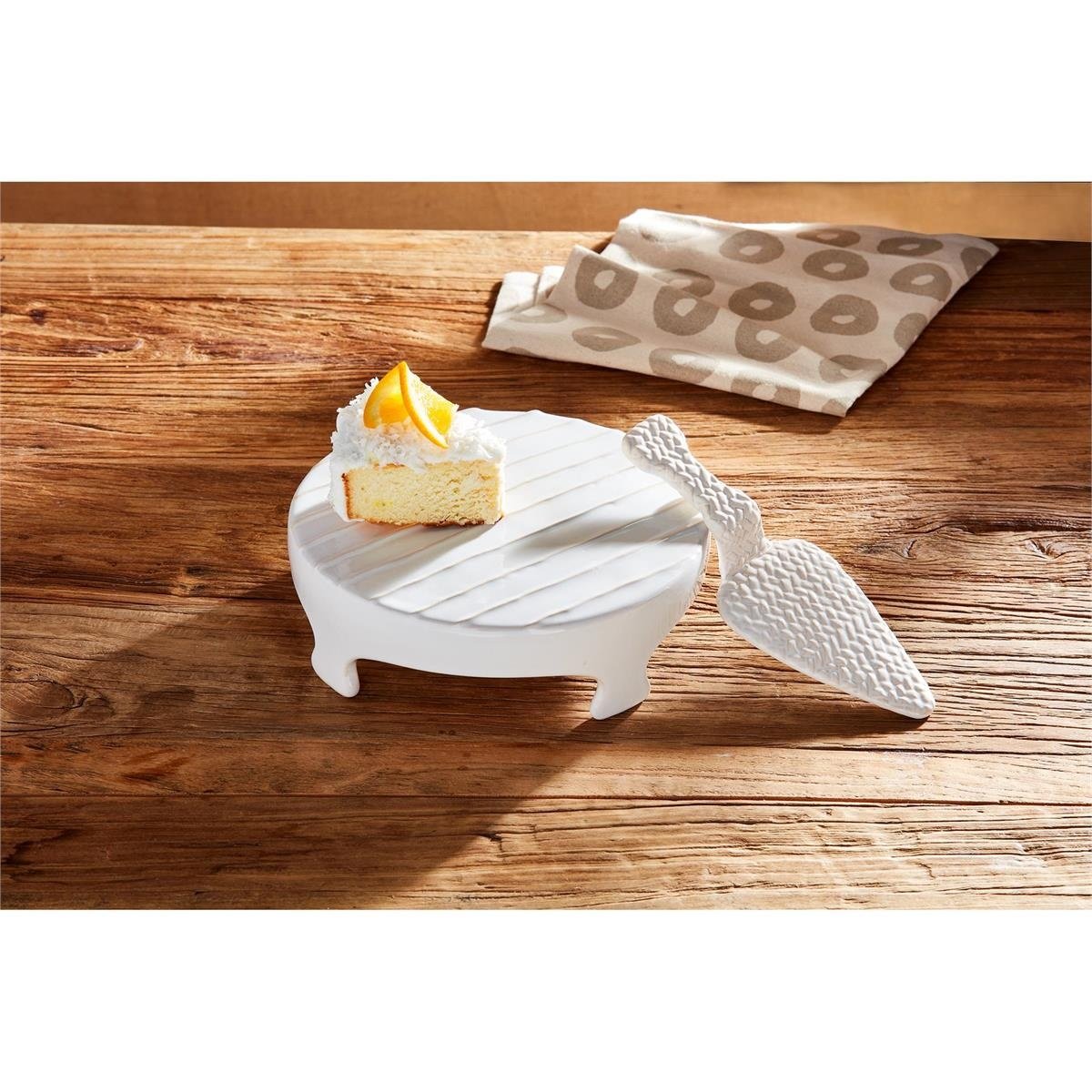 Textured Pedestal Server Set — alternate view 3