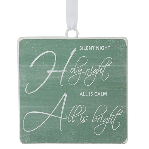 Silent Night Disc Ornament