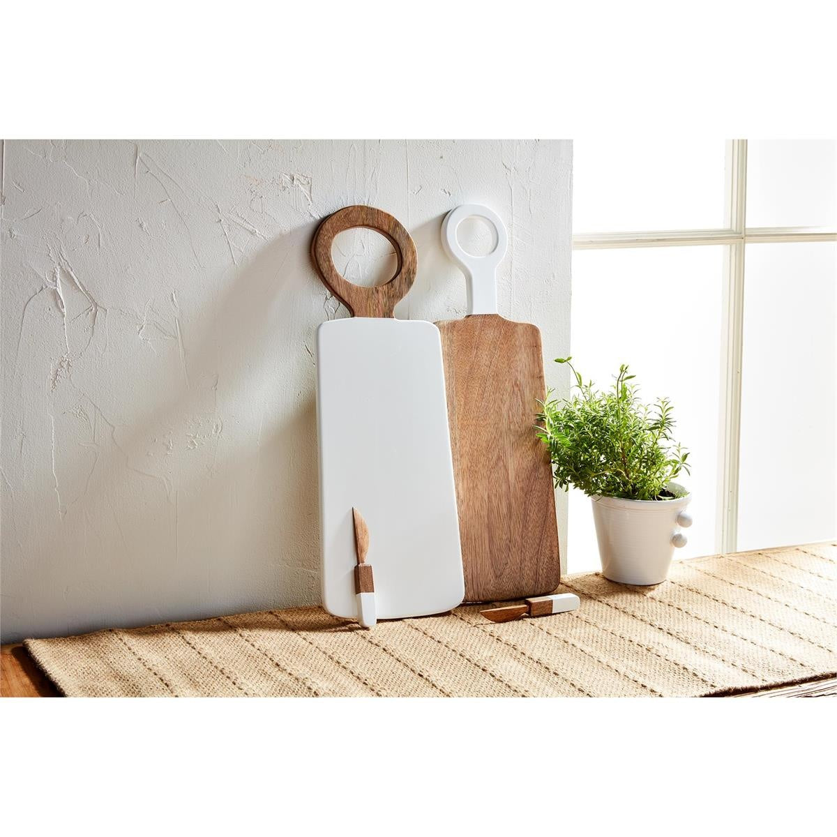 White Lacquer Paddle Board Set — alternate view 2