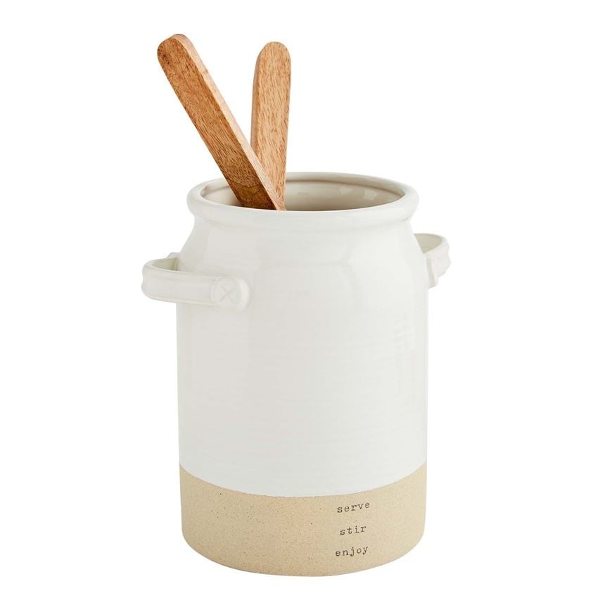 Stoneware Utensil Holder — alternate view 2