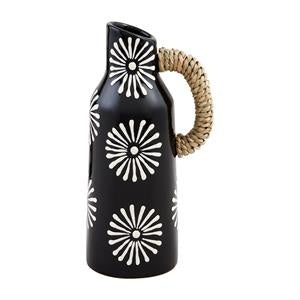 Black Patterned Bud Vase — alternate view 4