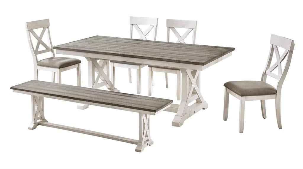 Bar Harbor Cream Dining Table — alternate view 5