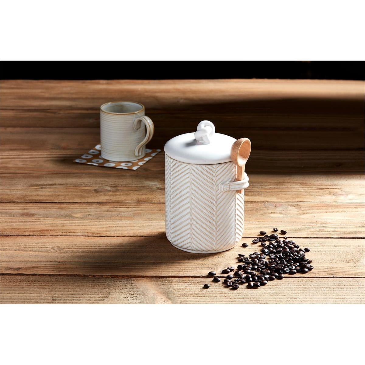 Textured Coffee Canister Set — alternate view 2