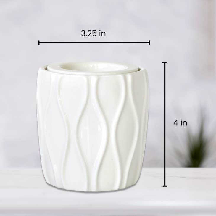 Belle Aroma® Scentrio® Petite Wax Warmer - White Diamond — alternate view 2