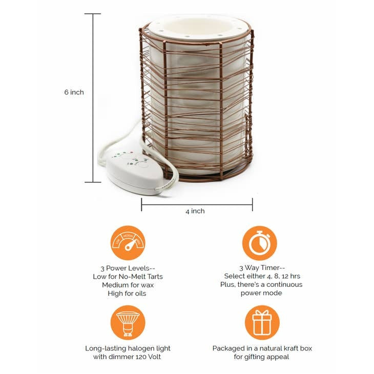 Scentrio® Tabletop Warmer - Copper Wire — alternate view 2