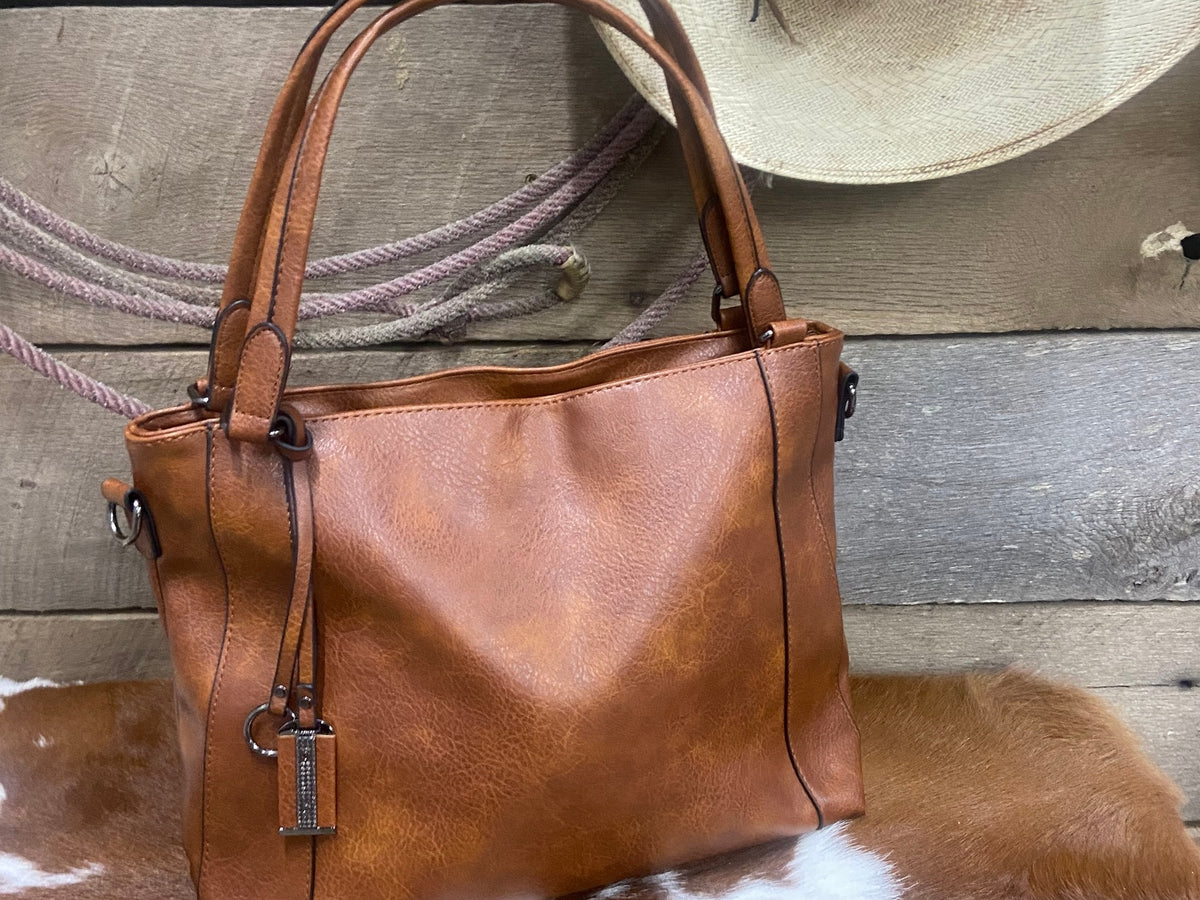 Soft Leather Purse Tote — alternate view 3
