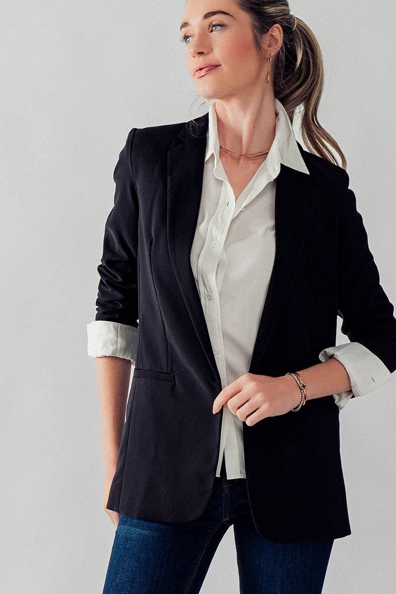 Black Basic Blazer