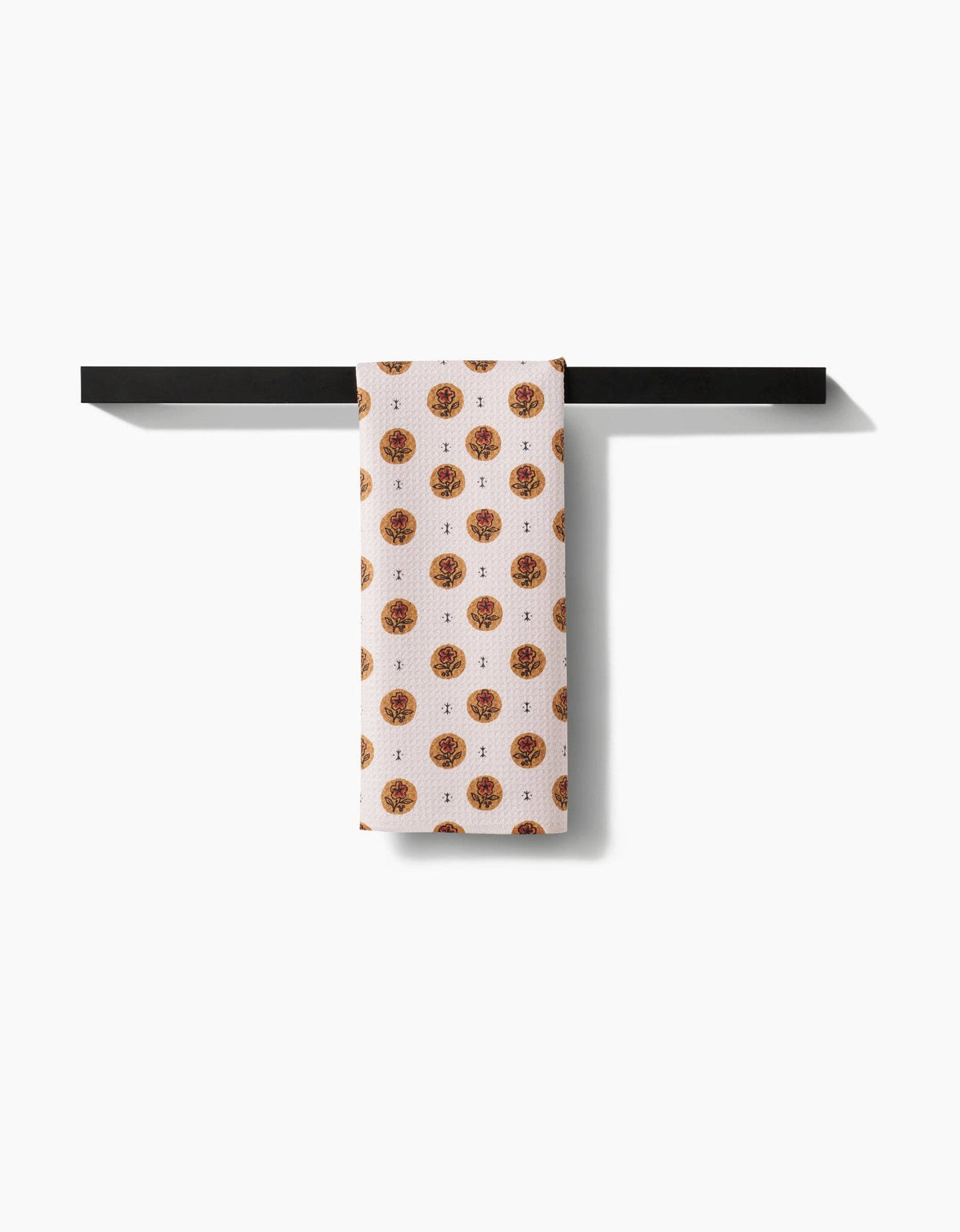 Artisanal Floral Cream Tea Towel — alternate view 4