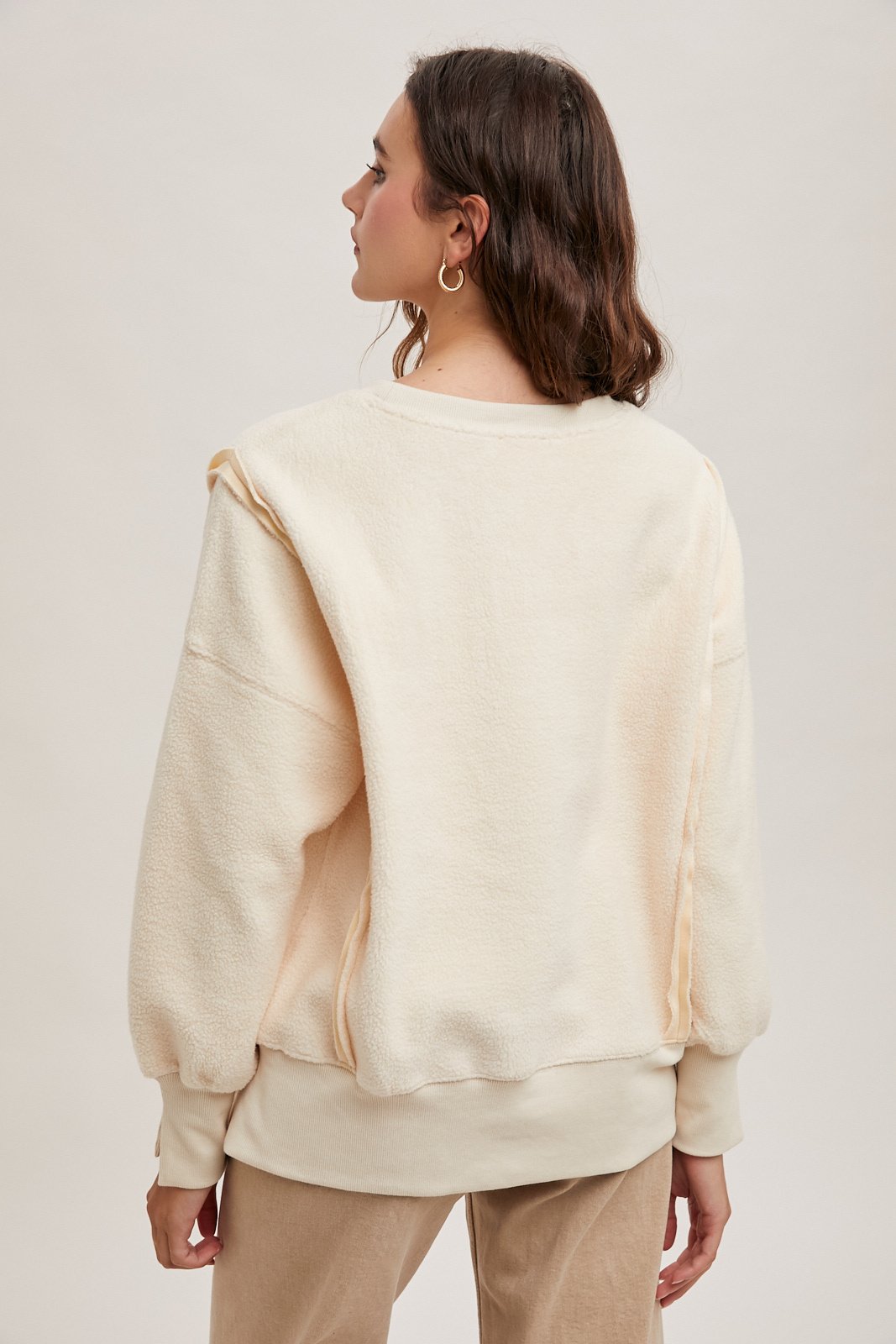 Crewneck Teddy Pullover — alternate view 4