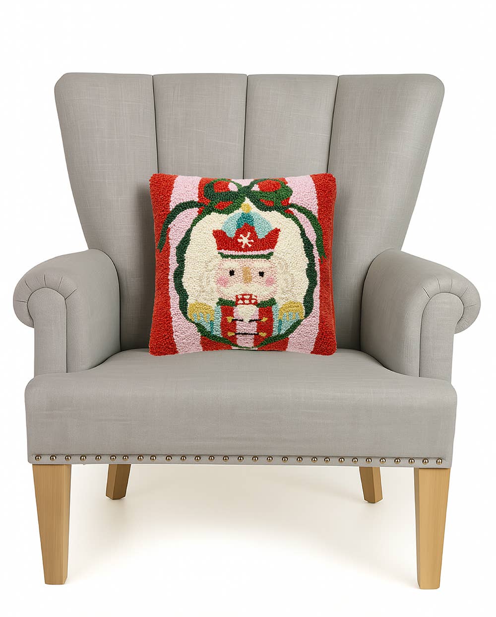 Holiday Frames Nutcracker Hook Pillow — alternate view 3