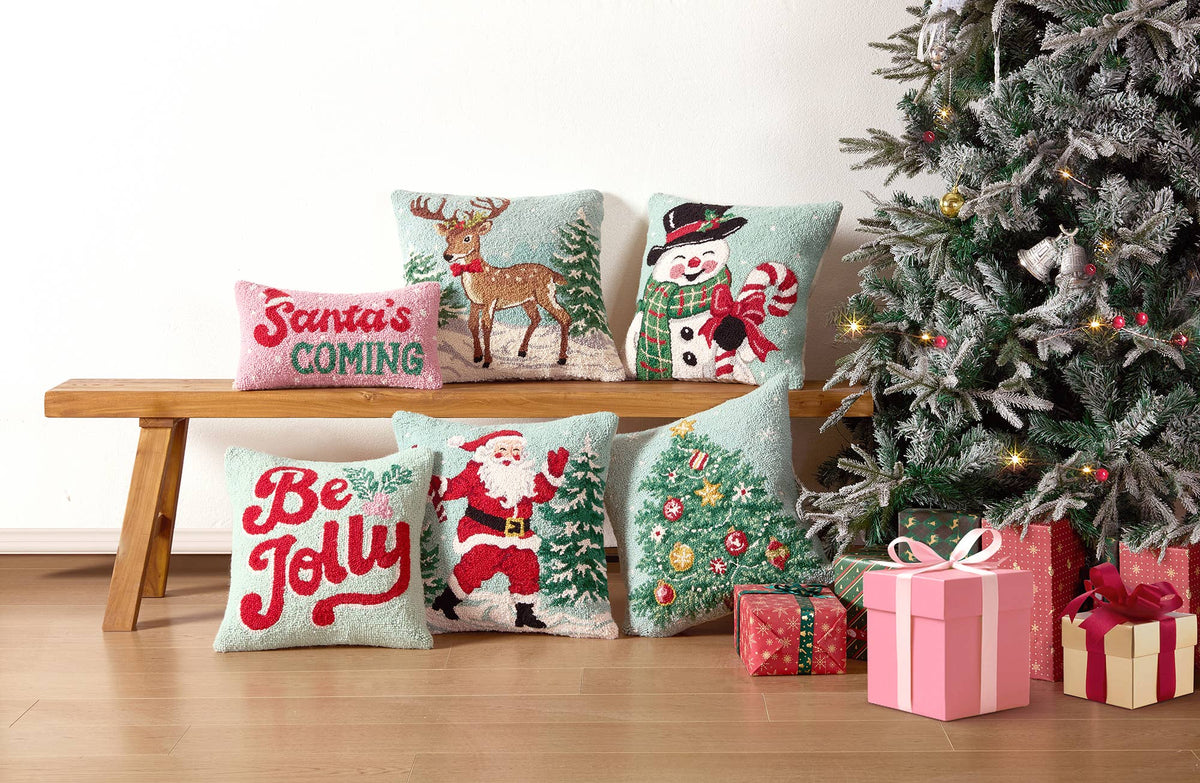 Smiling Snowman Hook Pillow — alternate view 2