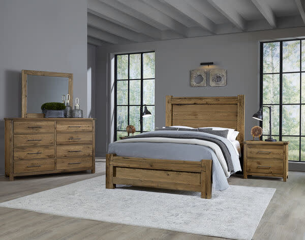 King Dovetail Poster Bed: Natural — alternate view 2