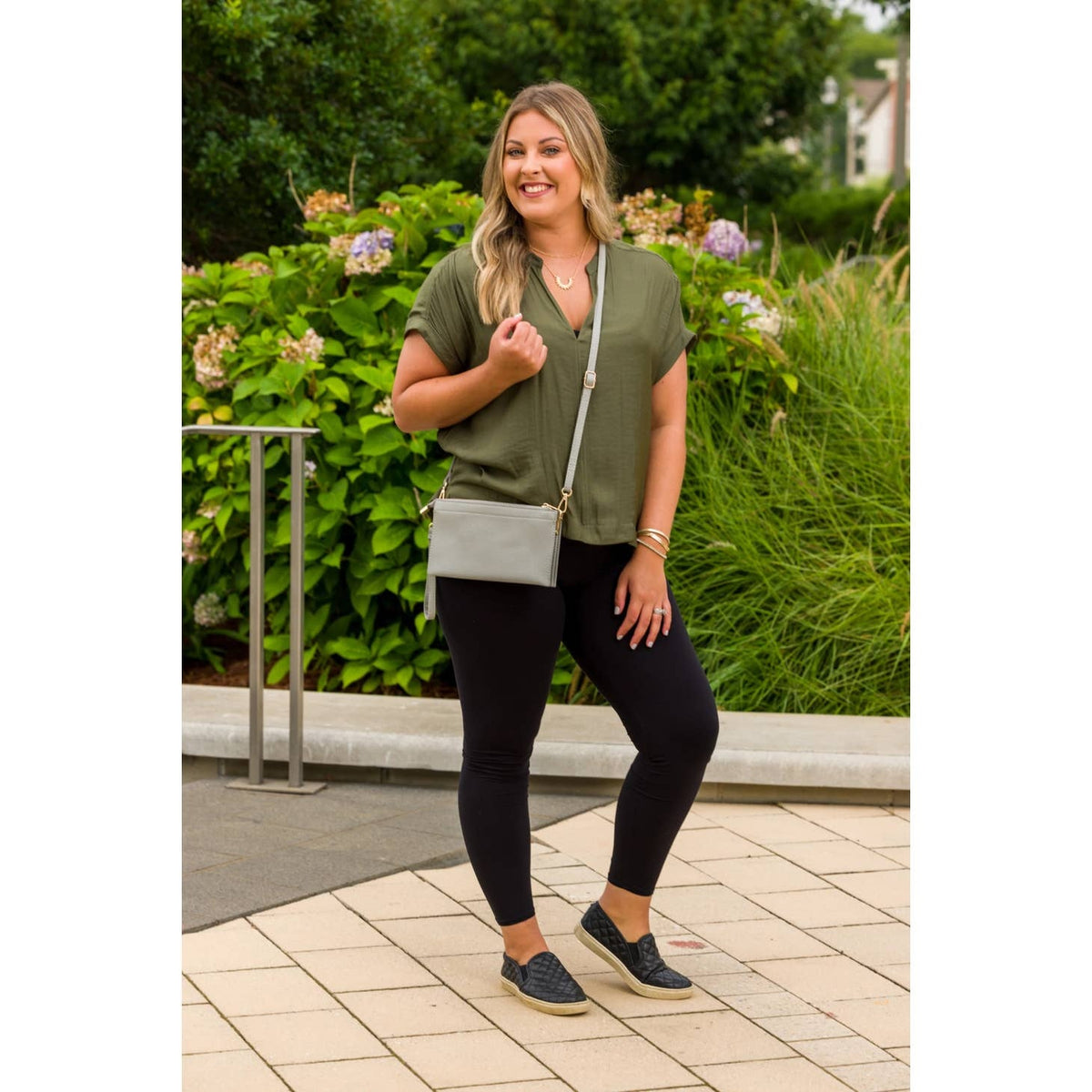 Abby 3-in-1 Handbag - Light Gray — alternate view 4