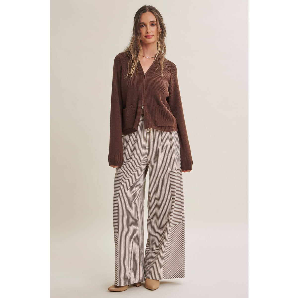 Striped Wide-Leg Pants — alternate view 10