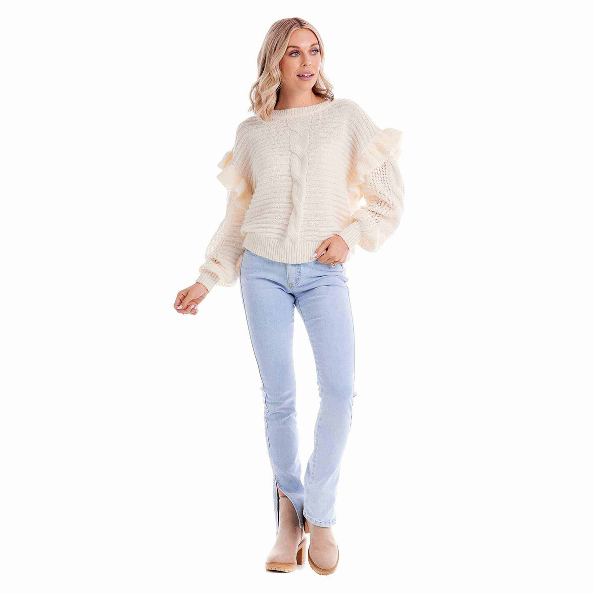 Willow Ruffle Sweater — alternate view 5