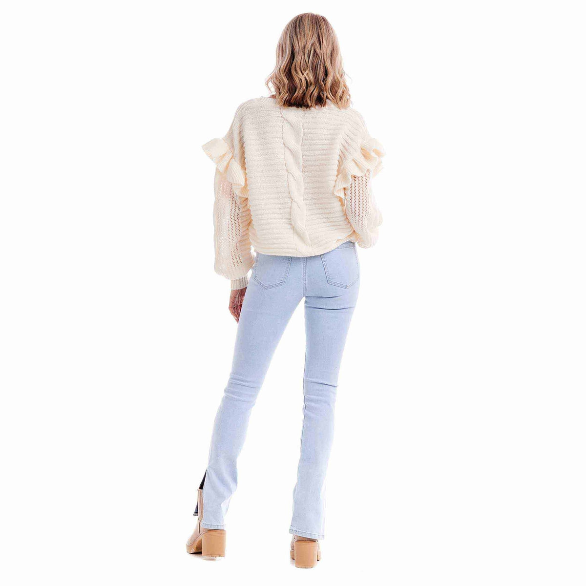 Willow Ruffle Sweater — alternate view 3