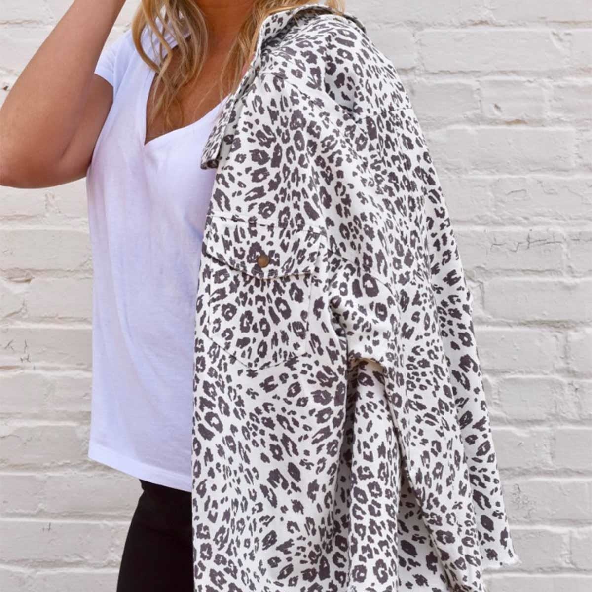 Sterling Cream Leopard Shacket — alternate view 3