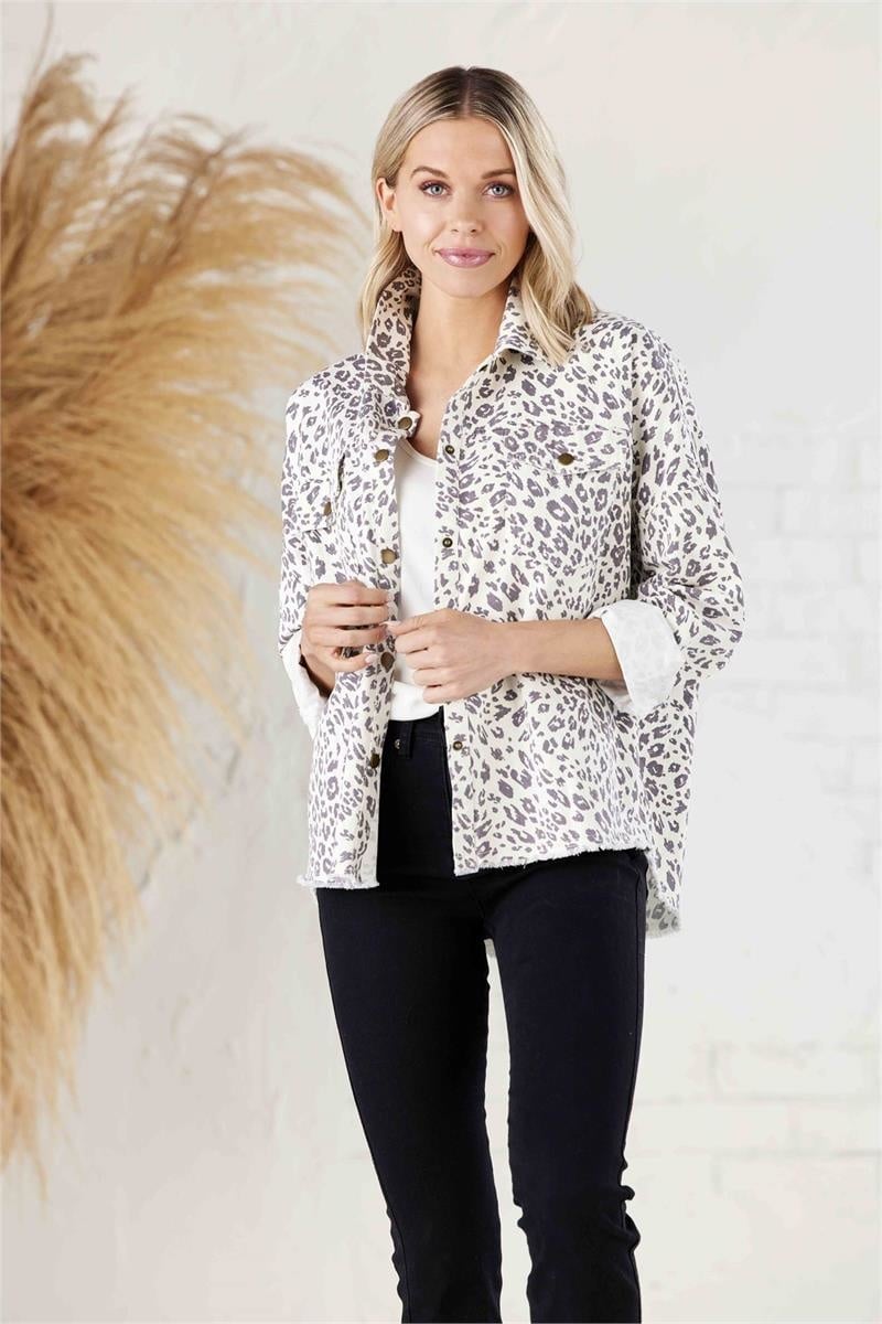 Sterling Cream Leopard Shacket — alternate view 4