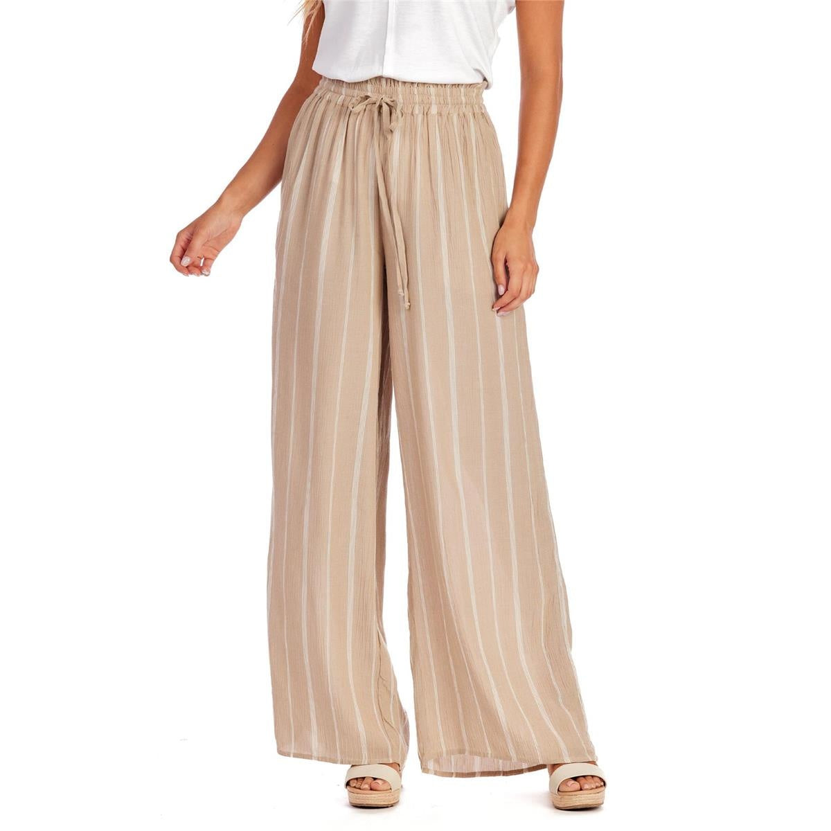 Emily Smocked Trousers Tan — alternate view 3