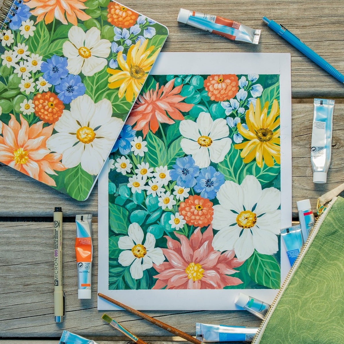 Cottage Floral Spiral Notebook — alternate view 3