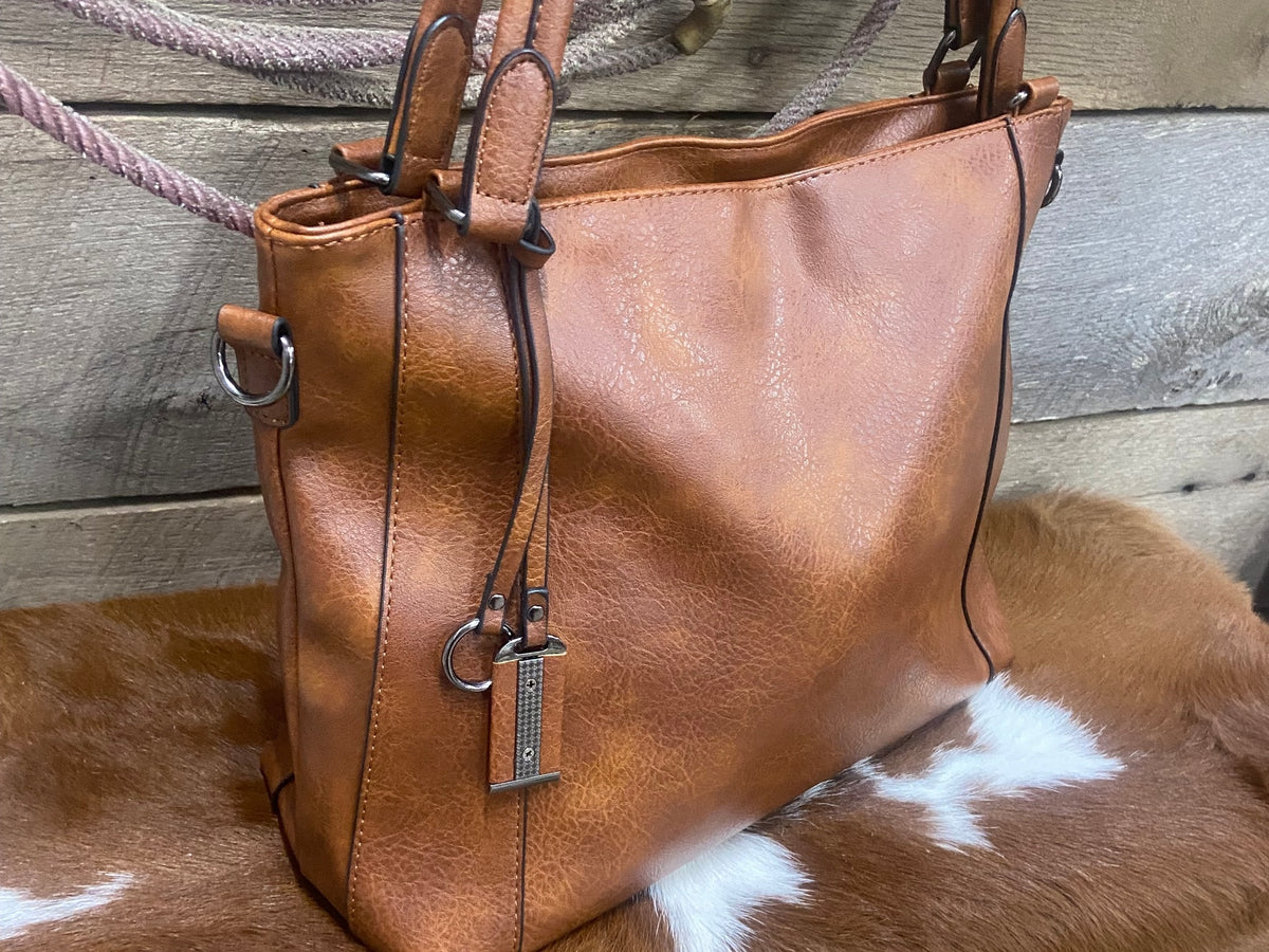 Soft Leather Purse Tote — alternate view 2