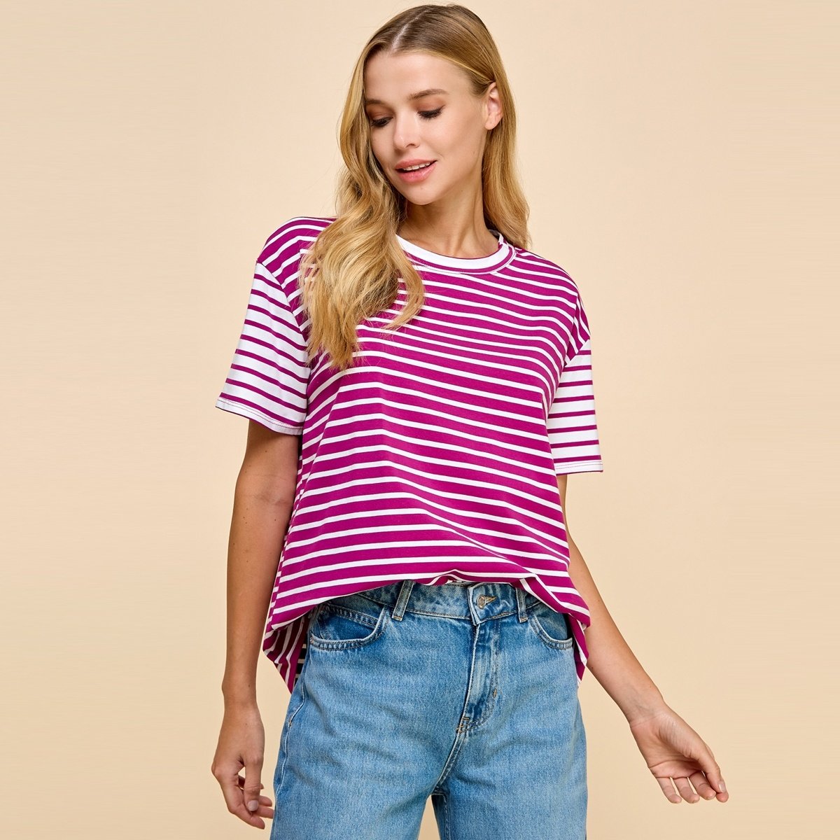 Color Block Striped Top