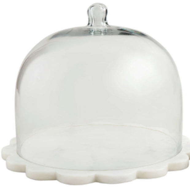 Scallop & Marble Cloche-Large — alternate view 3